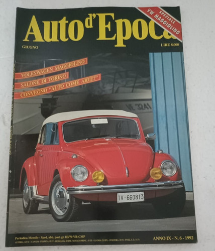 Auto epoca 1992 speciale - -,