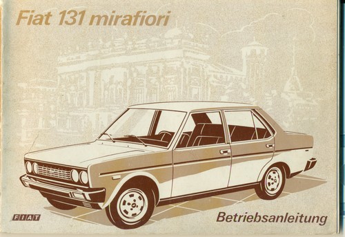 Fiat 131 manuale - uso, e